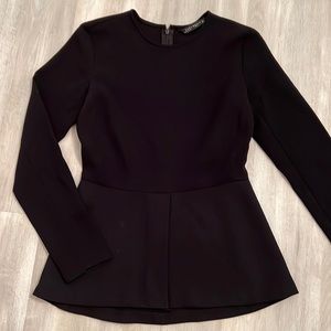 zara long sleeve blouse